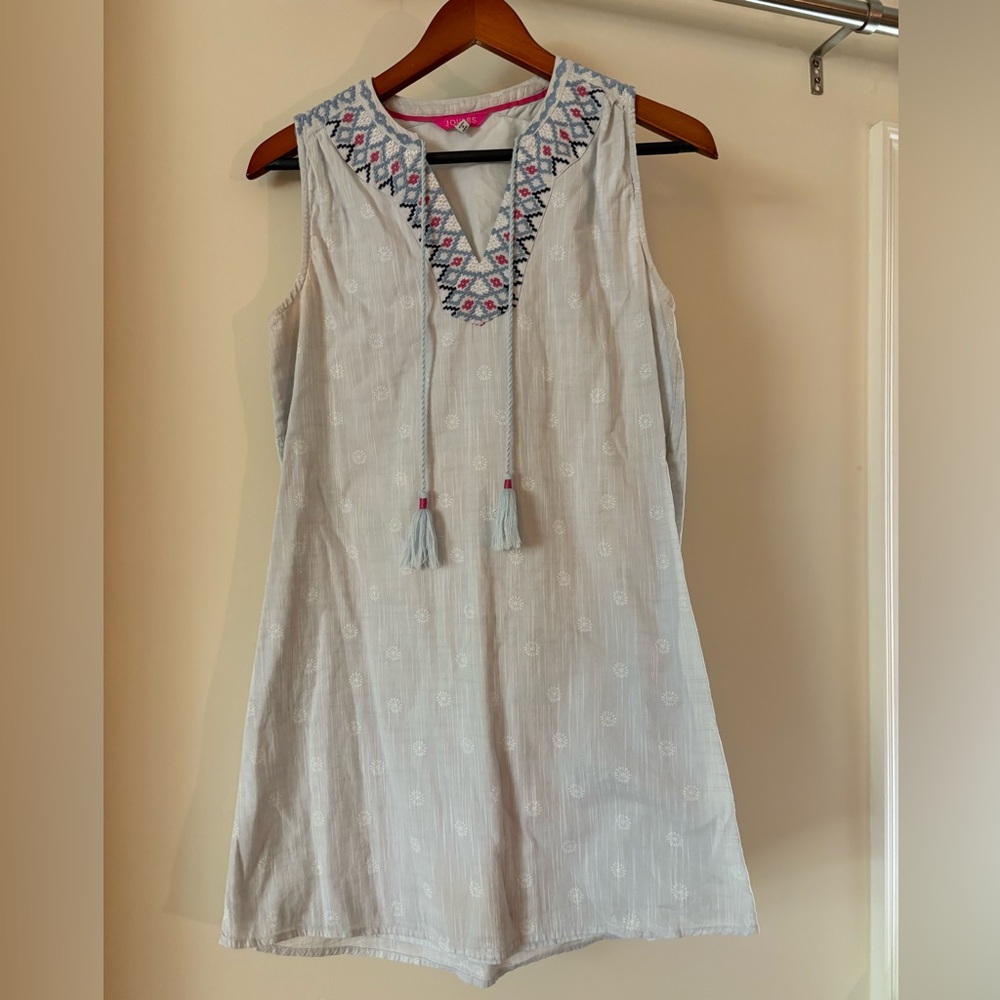 Joules Pink and White Dress